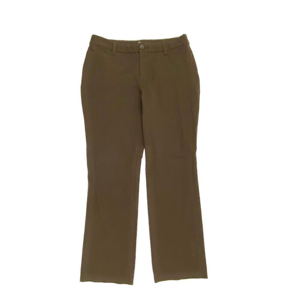 St. John's Bay Straight Leg Women's size 12 Brown Chino Pants